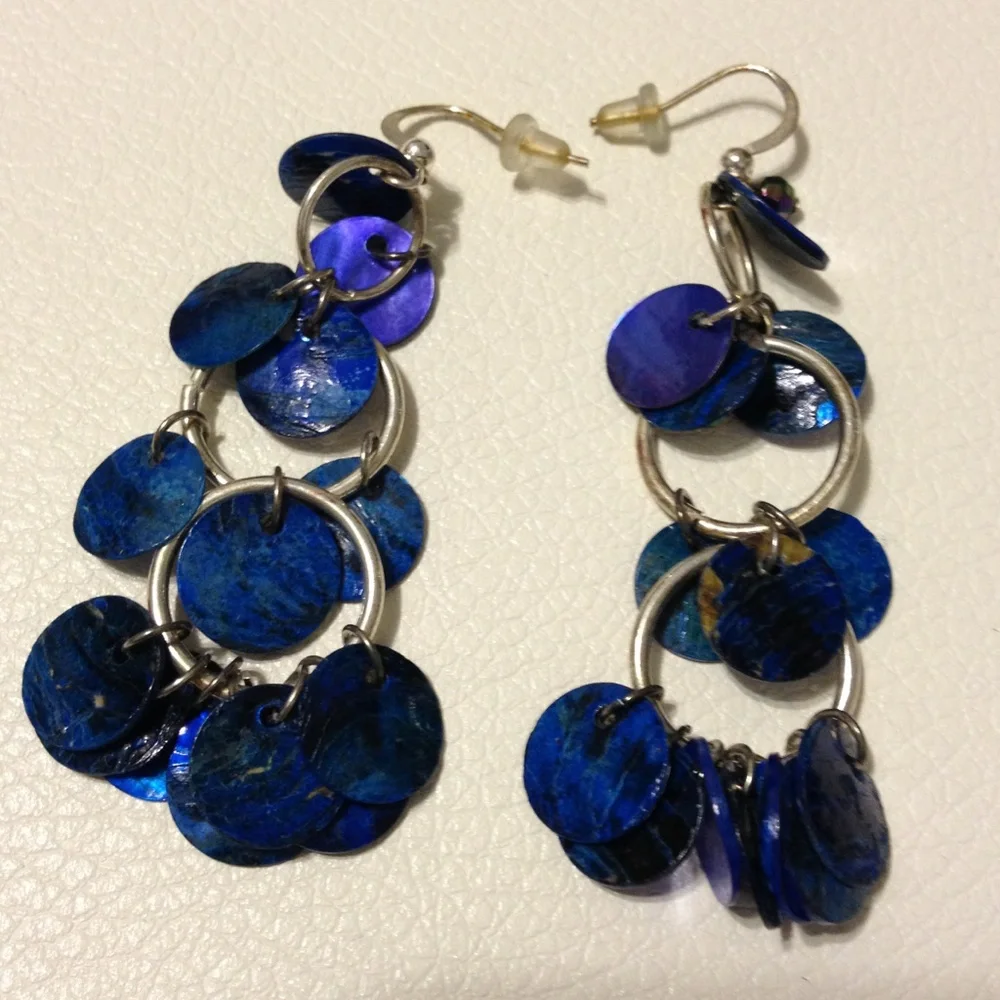 Blue Fashion Earrings